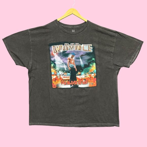 Lil Wayne Tha Block is Hot Album Hip-Hop Oversized Tee XXL - Picture 1 of 4